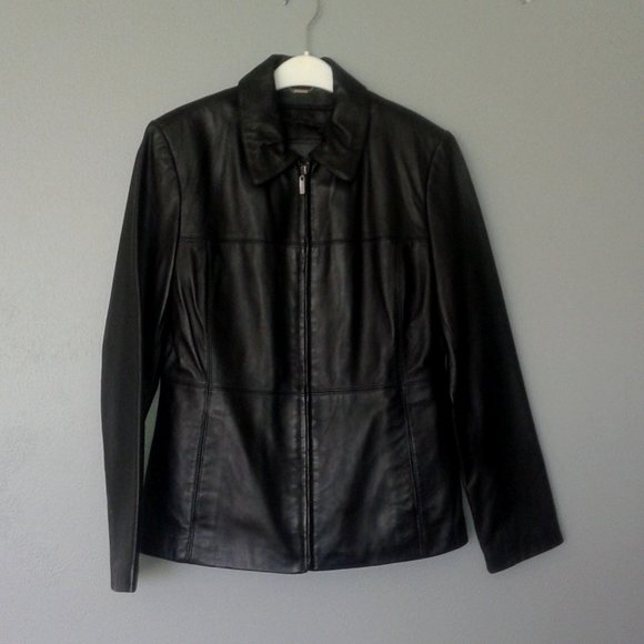 Buttery soft Leather Jacket sz small (6-8) - Picture 1 of 9